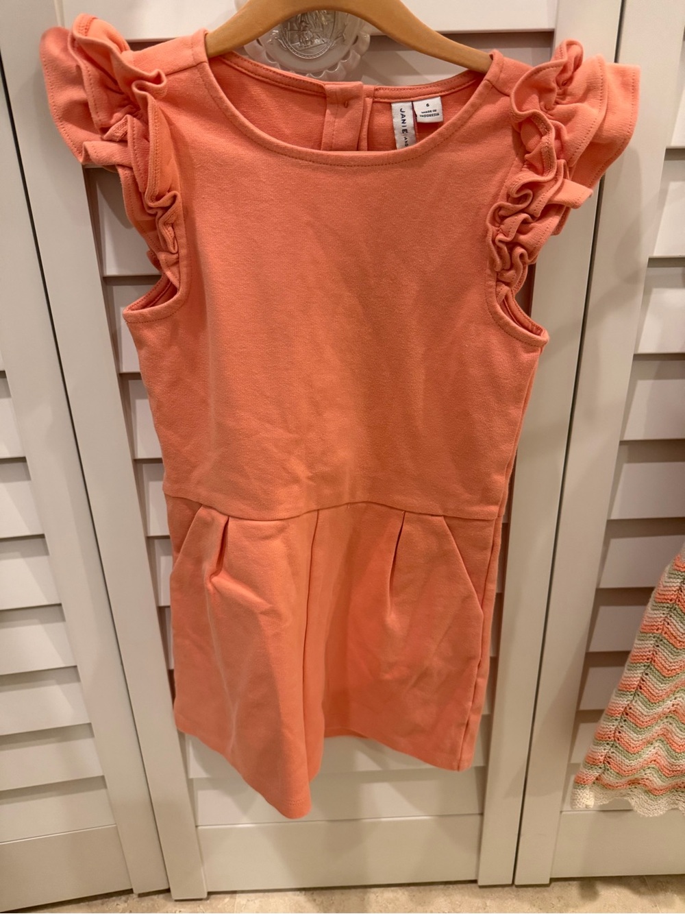 Janie and Jack Peach Knit One-Piece
